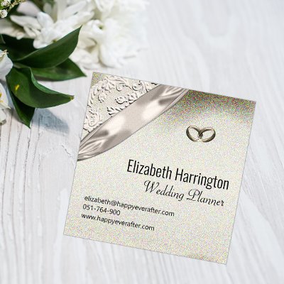 Silk Ribbon, Lace Elegant Modern Wedding Planner