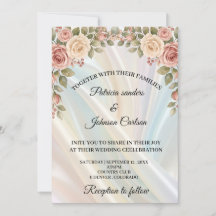 Silk & Spring Blossoms Wedding Invitation