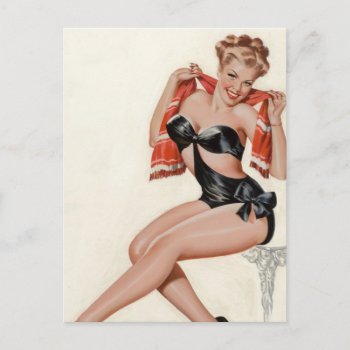 Silk Stockings And High Heels Pin Up Art Postcard by Pin_Up_Art at Zazzle