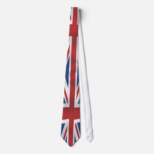 Silk style Union Jack British Flag Tie