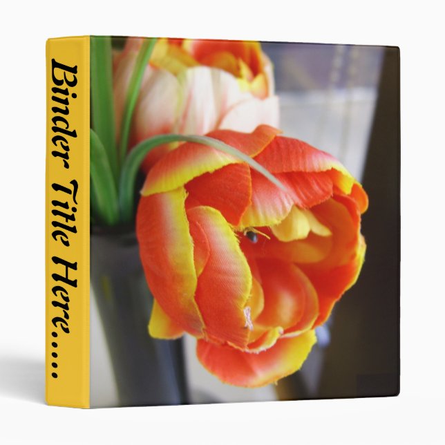 Silk Tulip 1" Binder (Front/Spine)