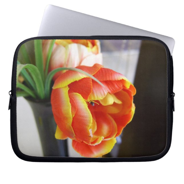 Silk Tulip Laptop Sleeve (Front)