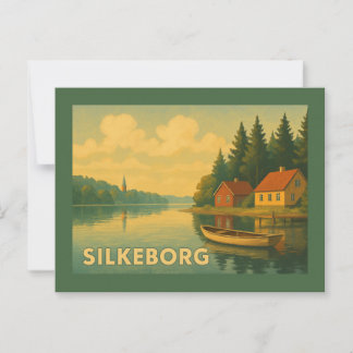 Silkeborg Denmark Lake Postcard
