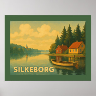 Silkeborg Denmark Lake Poster