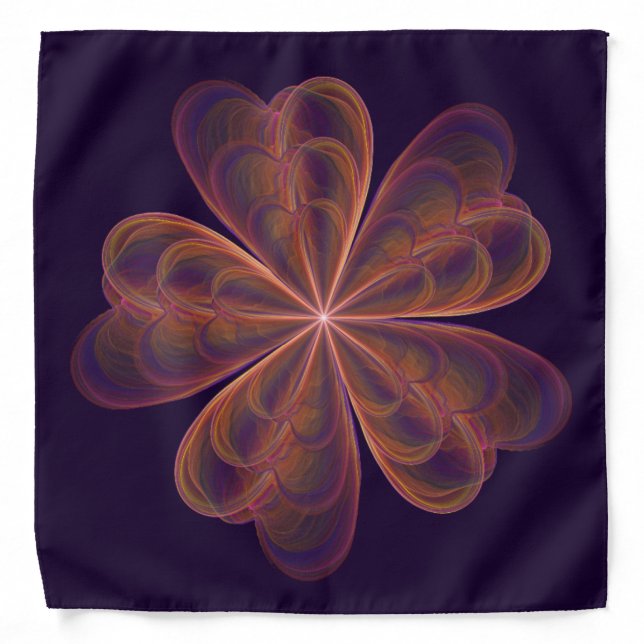 Silken Flowers Wedding Bandana (Front)