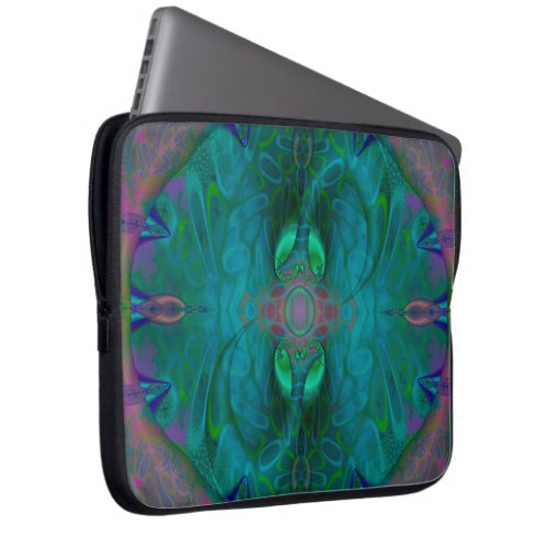 Silken Portals Psychedelic Abstract Laptop Sleeve