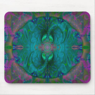 Silken Portals Psychedelic Abstract Mouse Pad