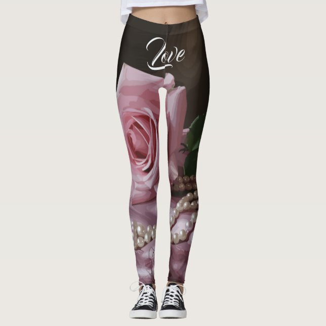 Silken Rose Leggings (Front)