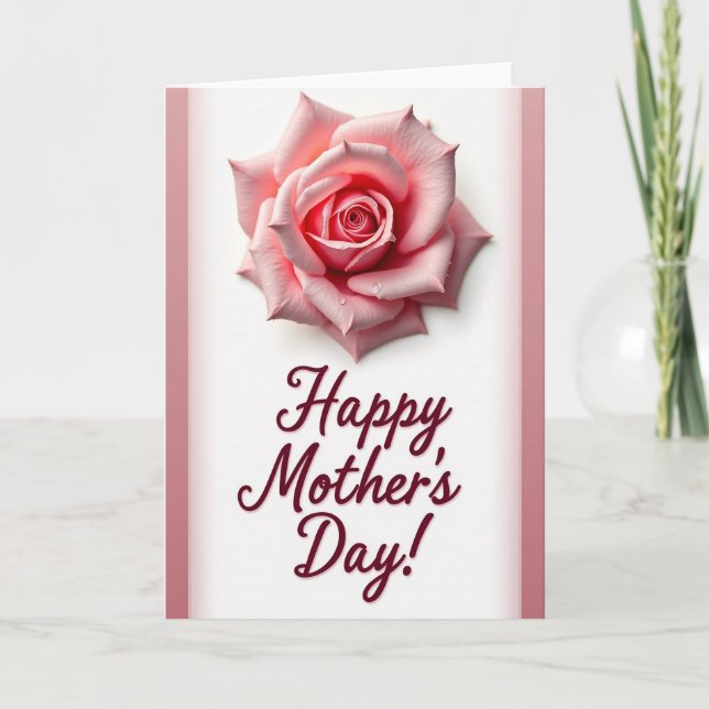 Silken Rose Mothers Day Card (Front)