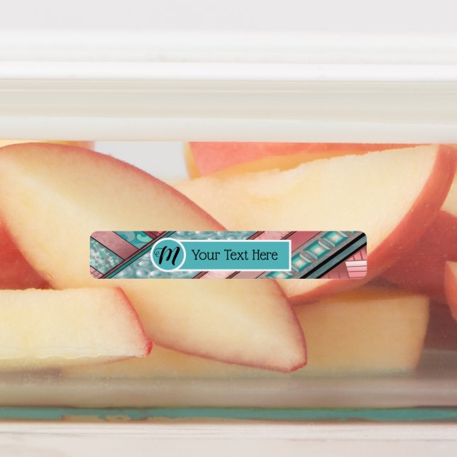 Silken Stripes Geometric - Custom skinny Rectangle Labels (Affixed)