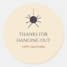 Silken Thanks Editable Halloween Spider Favor
