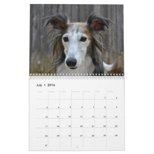 Silken Windhound 2017 Calendar