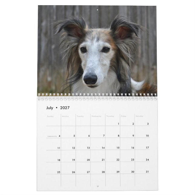 Silken Windhound 2017 Calendar (Jul 2027)