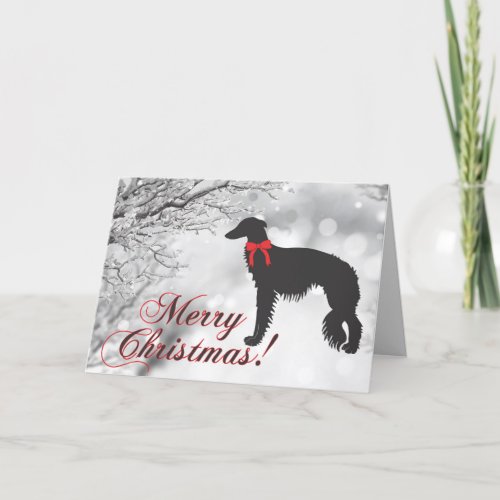 Silken Windhound Christmas Card