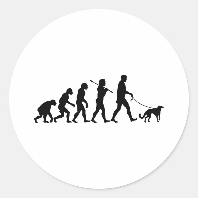 Silken Windhound Classic Round Sticker (Front)