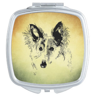 Silken Windhound Compact Mirror