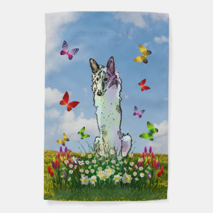 Silken Windhound Flower Patch Garden Flag