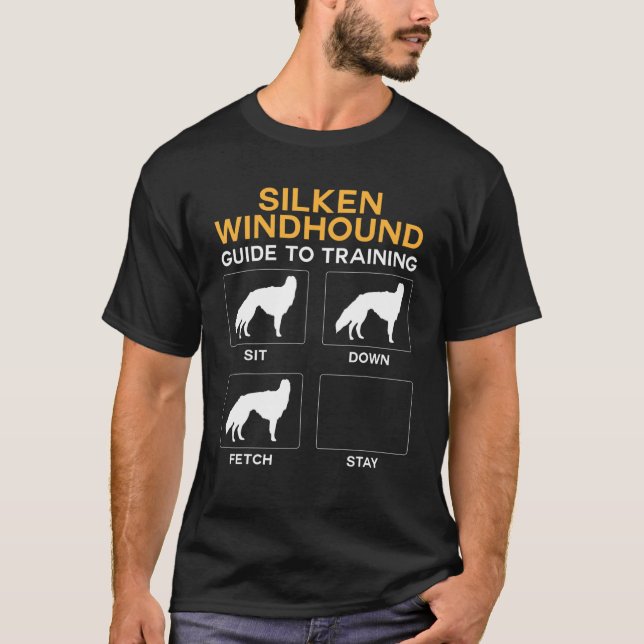 Silken Windhound Guide To Training Dog Obedience T-Shirt (Front)