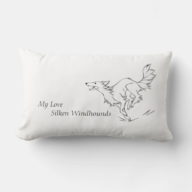 Silken Windhound Kissen Lumbar Pillow (Front)