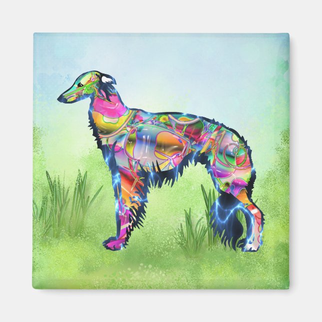 Silken Windhound Magnet (Front)