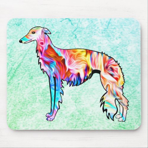Silken Windhound Marbled Mouse Pad