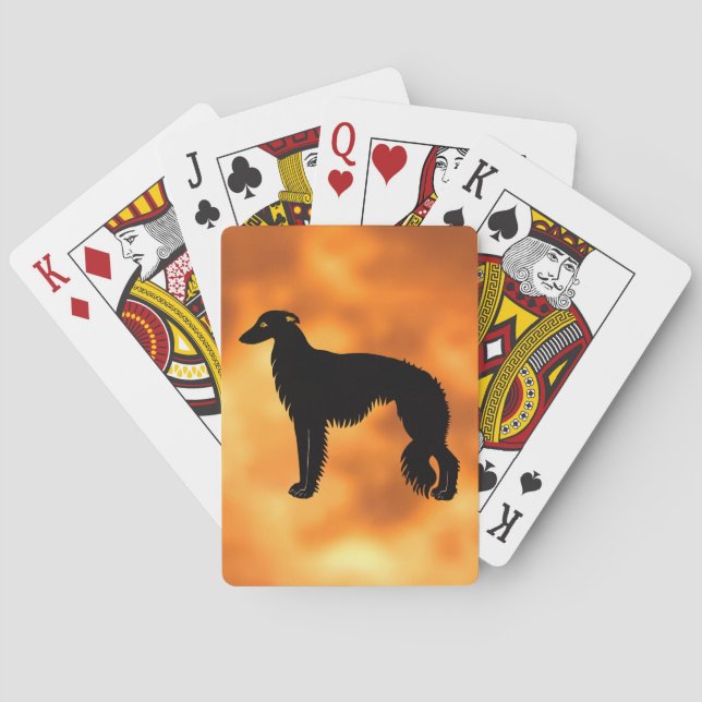 Silken Windhound Poker Cards (Back)