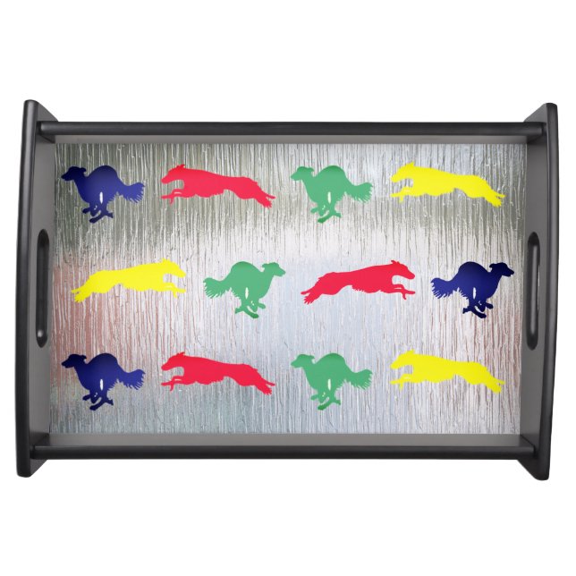 Silken Windhound Running Serving Tray (Front)