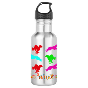 Silken Windhound Running Stainless Steel Water Bottle