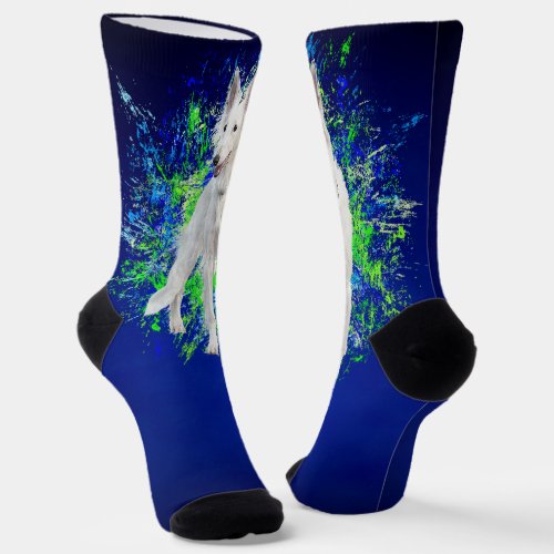 Silken Windhound Splatter Socks