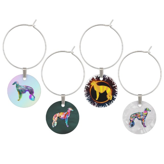 Silken Windhound Wine Charm (Staggered)