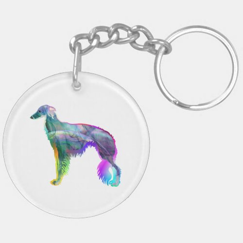 Silken Windhound _ Wispy Silken Keychain