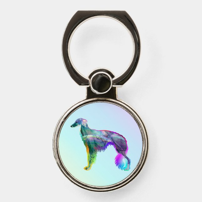 Silken Windhound - Wispy Silken Phone Ring Stand (Front)