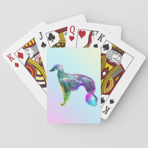 Silken Windhound _ Wispy Silken Playing Cards
