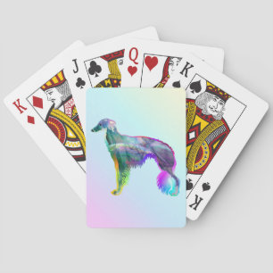 Silken Windhound - Wispy Silken Poker Cards