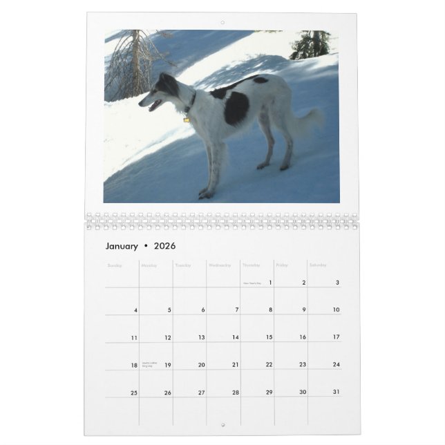 Silken Windhounds 2013 Calendar (Jan 2026)