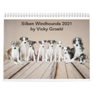 Silken Windhounds 2021 by Vicky Groebl - Puppies 2 Calendar