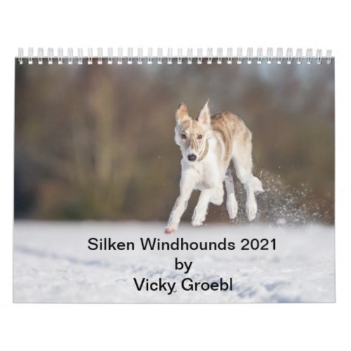 Silken Windhounds by Vicky Groebl Puppies 1_2 Calendar