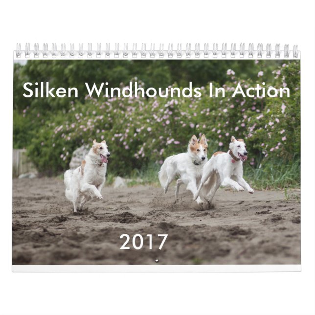 Silken Windhounds in Action Calendar (Cover)