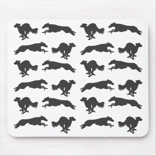 Silken Windhounds Running Mouse Pad