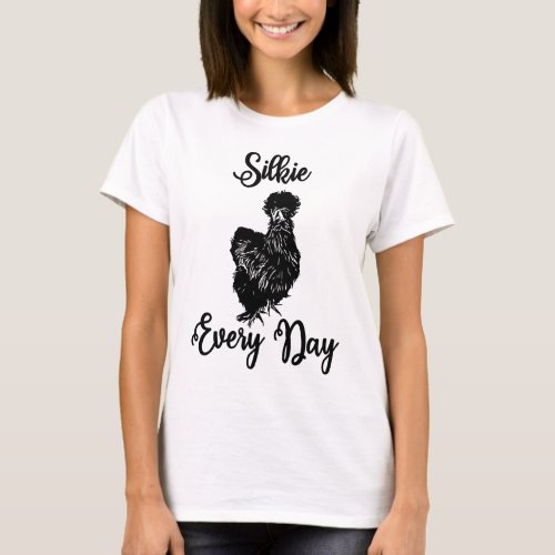 Silkie Bantam Chicken T_Shirt