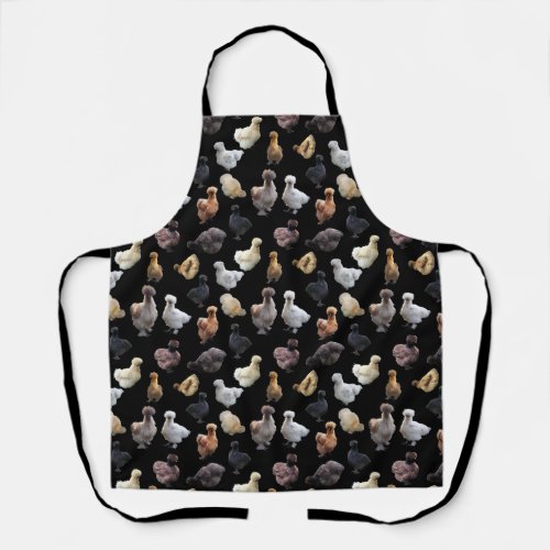 Silkie Bantam Chickens Apron