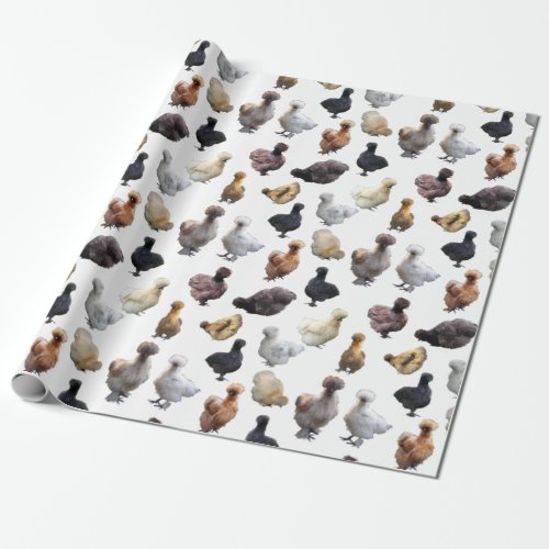 Silkie Bantam Chickens Wrapping Paper