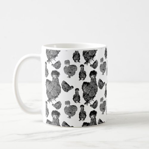 Silkie Bantams Line Art Coffee Mug