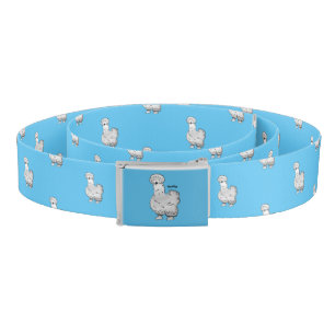 Silkie chicken cartoon illustration belt
