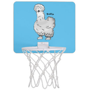 Silkie chicken cartoon illustration mini basketball hoop
