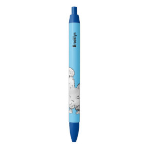 Silkie chicken cartoon illustration pen
