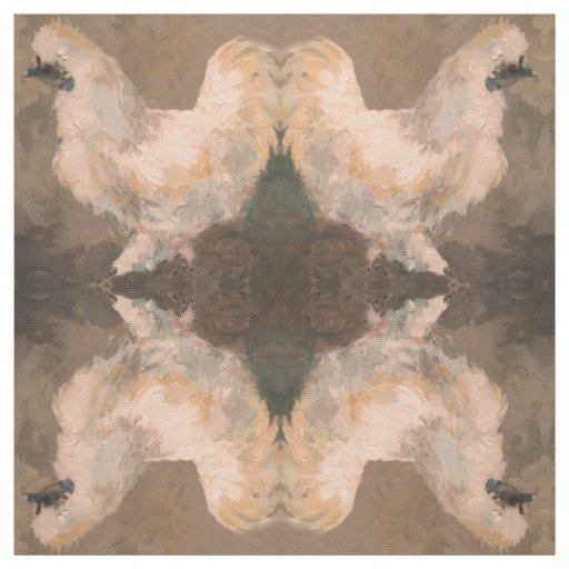 Silkie Chicken Farmhouse fabric 56" Cotton