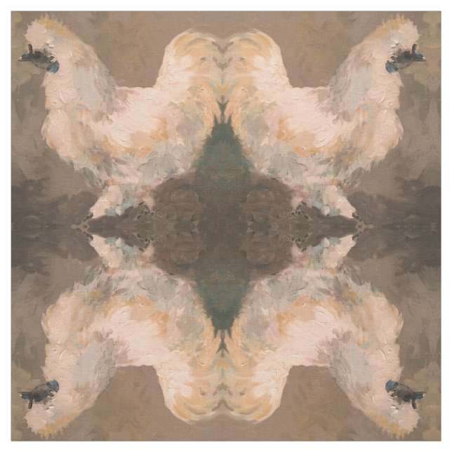 Silkie Chicken Farmhouse fabric 56" Cotton (Swatch)