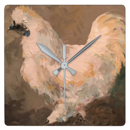 Silkie Chicken Wall Clock