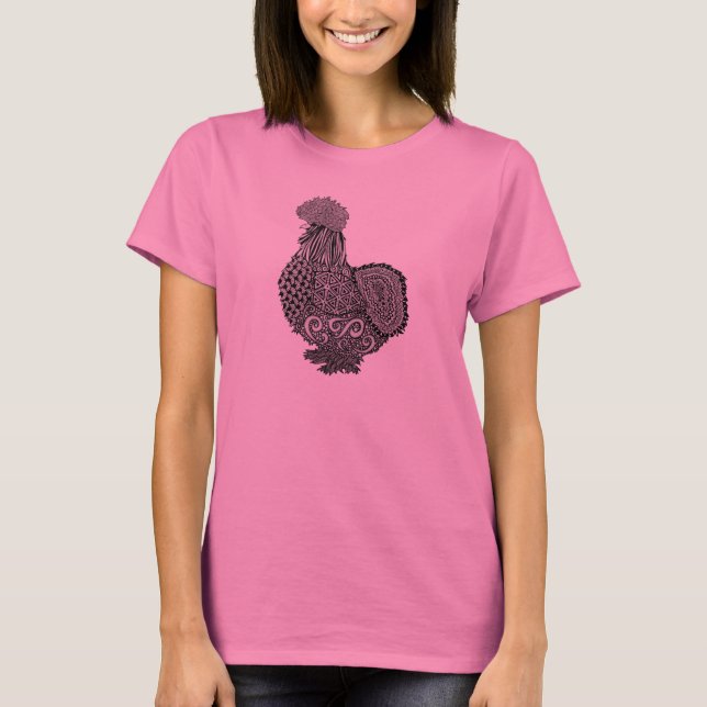 silkie hen tshirt (Front)